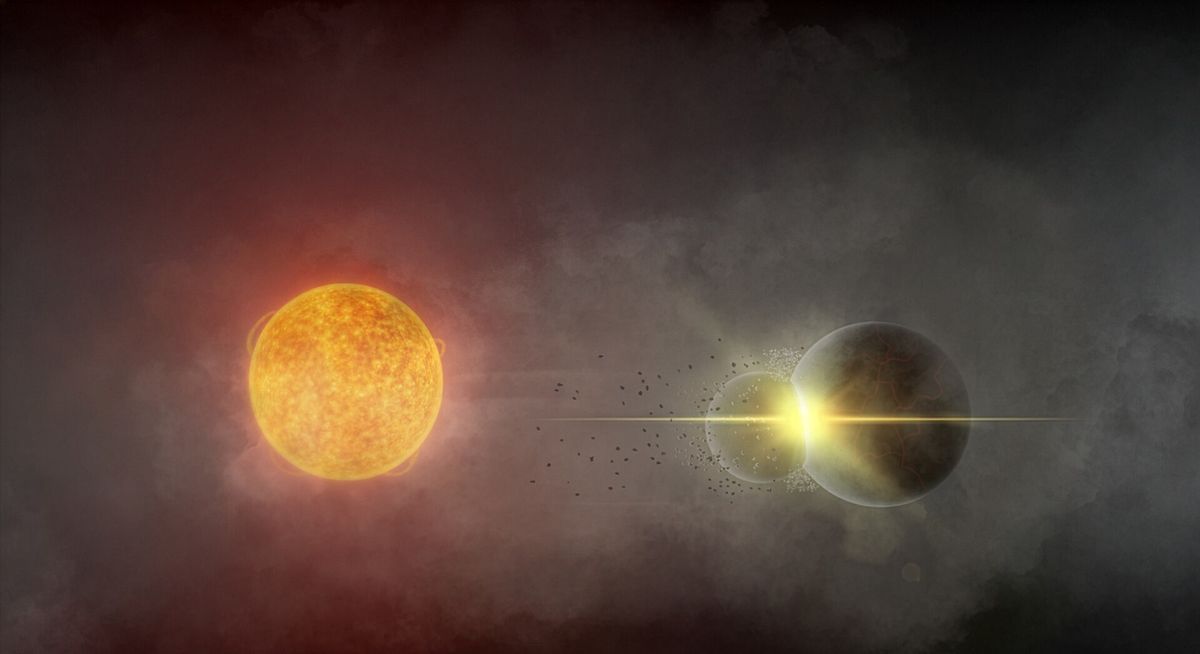 Astronomen beobachten seltene Planetenkollision