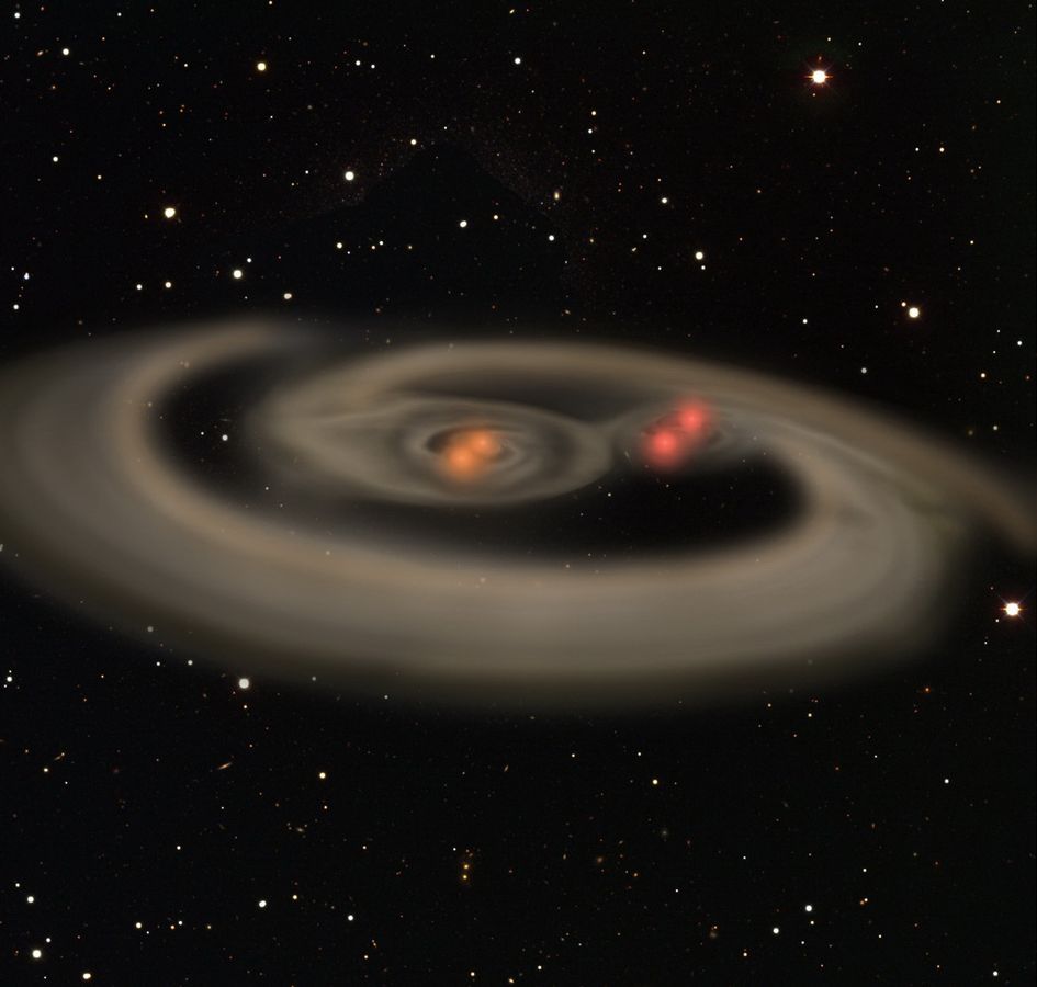 Ein einzigartiges Vierfach-Sternsystem
