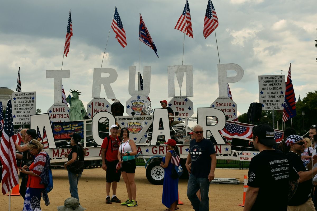 Protestcode "86 47" gegen Trump in Washington