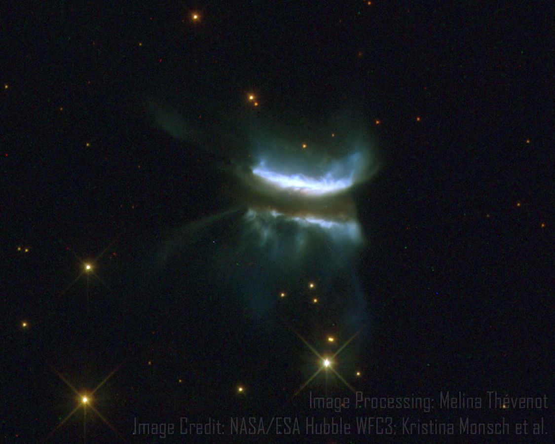 Hubble entdeckt ungewöhnliche protoplanetare Scheibe