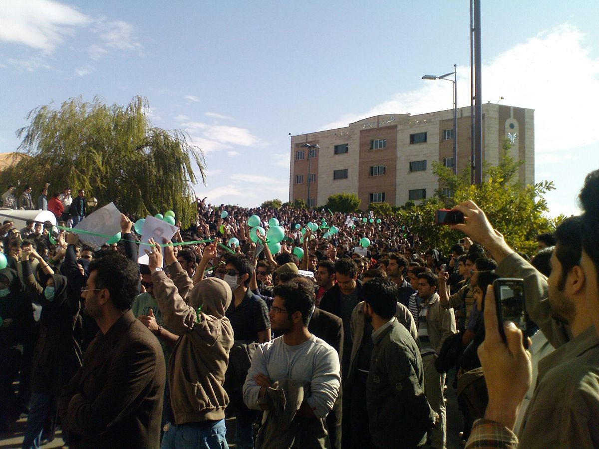 Studenten protestieren gegen die Regierung im Iran