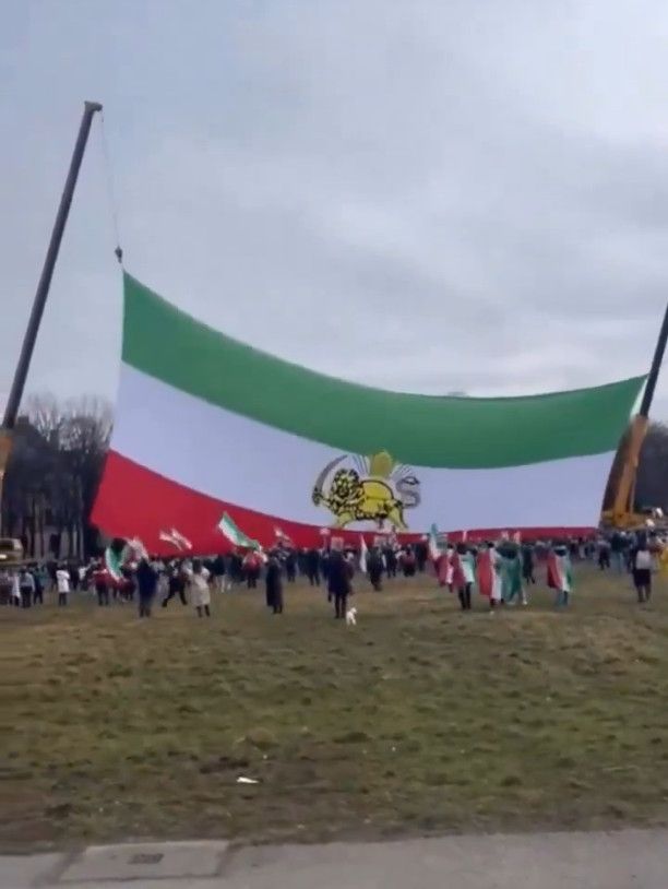 Große Demonstration in München gegen die Regierung im Iran