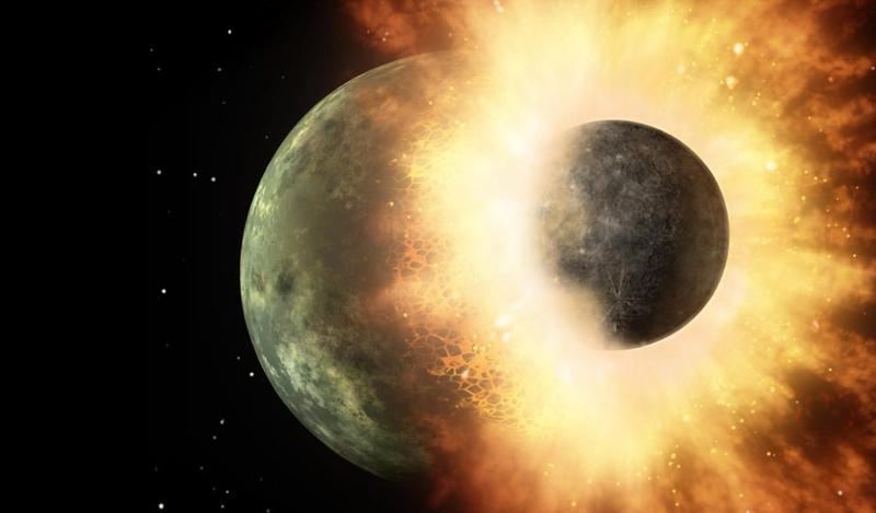 Die Geburt des Titan: Eine Mondkollision